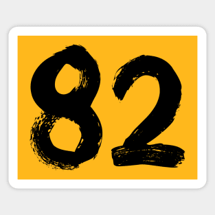 Number 82 Sticker